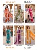 Shop HUMRAAZ by ZULFAT Pure Jam Cotton Suit with heavy full-front self embroidery, Chiffon digital print dupatta and Pure Rayon bottom. 06 PCS collection.
