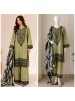 Shop Zahra Glamour ZG-229 Pakistani 3-piece suit with intricate thread embroidery, chiffon tie-dye dupatta and sizes XL to 3XL.