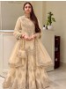 Shop MT-1079 heavy natural silk embroidered palazzo suit with Chine sequence work, Micro Cotton inner and faux georgette lace-border dupatta.