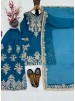 Shop MT-1079 heavy natural silk embroidered palazzo suit with Chine sequence work, Micro Cotton inner and faux georgette lace-border dupatta.