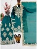 Shop MT-1079 heavy natural silk embroidered palazzo suit with Chine sequence work, Micro Cotton inner and faux georgette lace-border dupatta.