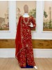 ST-1207 Heavy Embroidered Faux Georgette Kurti Palazzo Collection