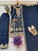 AC-7098 Premium Chinon Silk Sequence Embroidered Set