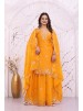 FE-149 Premium Fendy Silk Sequence Embroidered Sharara Set