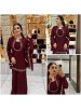 JD-656 | Heavy Faux Georgette Embroidered Kurti Palazzo Set