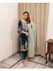 WW-1236 | Viscose Velvet Embroidered Patiyala Set