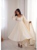 ZF-5026 | Roman Silk Embroidered Anarkali Set