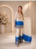 BE-491 | Star Georgette Real Mirror Work Palazzo Suit