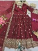 SSC-724 | Heavy Fandy Silk Embroidered Gown Set