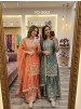 FD-8062 | Zmy-Chu Silk Embroidered Sarara Set