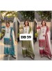 DB-39 | Dual Tone Peding Star Georgette Designer Set