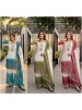 DB-39 | Dual Tone Peding Star Georgette Designer Set