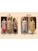 Shop ALORA by ALOK SUIT with Viscose Maslin designer print top, patch work embroidery and hand work, Viscose Rayon bottom and printed dupatta.