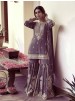 JD-644 | Pure German Chinnon Silk Designer Sharara Collection