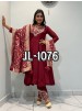 JL-1076 Heavy Roman Embroidered Anarkali Designer Collection