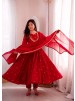 ZF-5023 | Roman Silk Mirror Work Anarkali Collection
