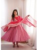 ZF-5023 | Roman Silk Mirror Work Anarkali Collection