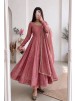 HD-736 | Heavy Moss Butti Silk Designer Gown Collection
