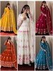 SR-1724 | Fendy Silk Festive Designer Gown Collection