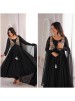 Shop JD-653 Heavy Faux Georgette Anarkali gown with 4-meter flair, designer position-work Koti, matching bottom and dupatta. Fully stitched at ₹1,249/-.