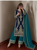 JD-659 Pure Natural Crepe Silk Kundan Embroidered Collection