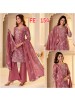 FE-154 Rangoli Crush Designer Embroidered Suit