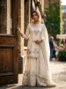 WW-1284 | Natural Satin Silk A-Line Embroidered Collection