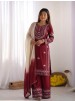 Shop NSR-888 Rayon Cotton embroidered Farshi Pant suit with thread work, Heavy Georgette digital print dupatta and lace border at ₹1,199/-.