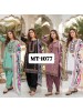MT-1077 Heavy Natural Silk Embroidered Designer Collection
