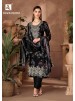 ALOK SUIT | BLACK BLOOM | Pure Reyon Designer Collection