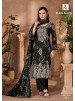 ALOK SUIT | BLACK BLOOM | Pure Reyon Designer Collection