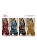 Shop BILQIS B-234 velvet designer suit with heavy embroidered handwork top, velvet bottom with embroidery lace and heavy embroidered dupatta at ₹1,499/-.