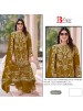 Shop BILQIS B-234 velvet designer suit with heavy embroidered handwork top, velvet bottom with embroidery lace and heavy embroidered dupatta at ₹1,499/-.