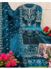Shop BILQIS B-234 velvet designer suit with heavy embroidered handwork top, velvet bottom with embroidery lace and heavy embroidered dupatta at ₹1,499/-.