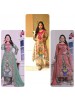Shop DHK-1327 Pure Chinon Silk A-Line Kurta Palazzo Set with digital print, real mirror handwork, lace border and Heavy Faux Georgette dupatta at ₹899/-.