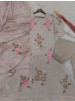 JL-1045 | Pure Chinon Silk Digital Print Diamond Hand Work A-Line Set