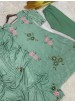 JL-1045 | Pure Chinon Silk Digital Print Diamond Hand Work A-Line Set