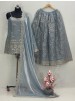 ST-227 | Heavy Jimy Silk Organza Embroidered Sequence Suit