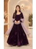 WW-1292 | Pure Viscous Velvet Real Mirror Designer Gown
