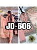 Shop JD-606 Pure Chinon Silk digital print Kurti with collar neck, Butter Silk printed palazzo and matching dupatta at an attractive ₹899/-.