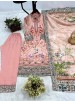 Shop JD-606 Pure Chinon Silk digital print Kurti with collar neck, Butter Silk printed palazzo and matching dupatta at an attractive ₹899/-.