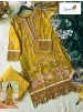 Shop SANIYA TRENDZ 7182 C with Cotton Chikankari embroidered top, Cotton Payal Bunches bottom and Maslin printed dupatta at ₹999/-.