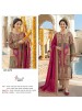 KT-375 COLOR | Pure Viscose Maslin Digital Print Hand Work Suit