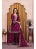 FE-141 | Fendy Silk Sequence Embroidered Designer Sharara