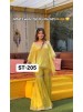 ST-205 | Heavy Faux Georgette 3mm Sequence Designer Kaftan
