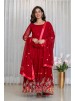 FD-8006 | Pure Fox Georgette Shine Embroidery Designer Gown