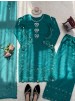 KD-1603 | Natural Crepe Silk Thread Work Designer Palazzo Collection
