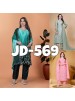 JD-569 | Pure Chinon Silk Thread & Sequence Embroidery Collection