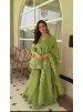 Shop 5000 Series 6084 Salsa Silk palazzo suit with Mukesh work top, stitched elastic-waist palazzo and four-side border dupatta. ₹1,499. Ready to ship.