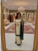DB-33 | Heavy Faux Georgette Embroidery Sequence & Rivet Moti Palazzo Collection